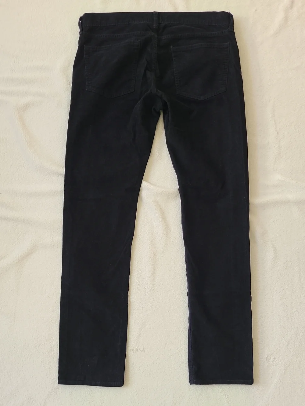 J. Crew Men's Sutton Navy Blue Slim Straight Corduroy Pants Jeans 33x32 Fall